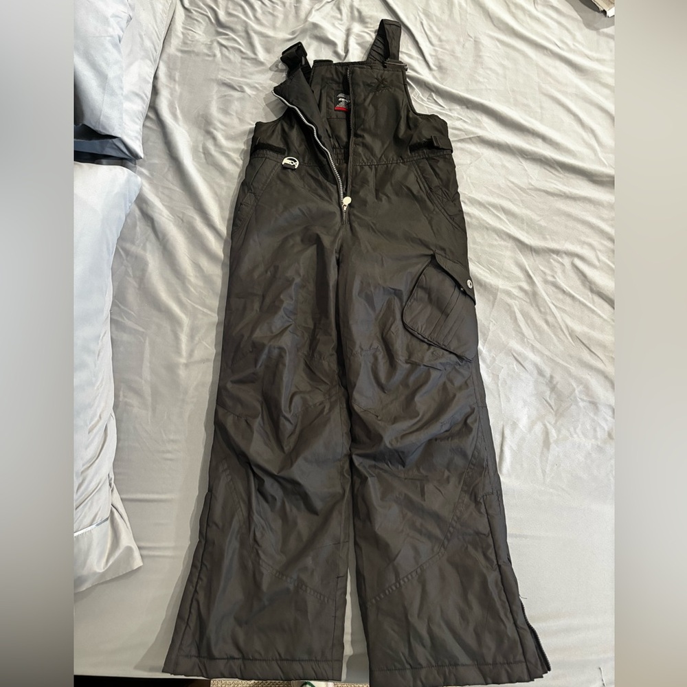 Youth Black Snow Bib